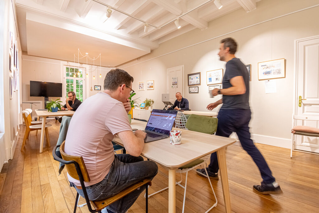 notre espace de coworking à Keranden Landerneau